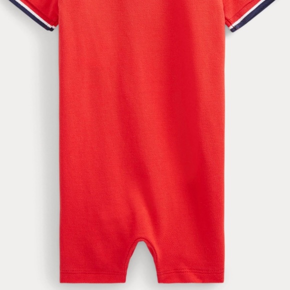 Ralph Lauren Baby Boys Red Shortall Romper Size 18 Months NWT - Picture 4 of 4
